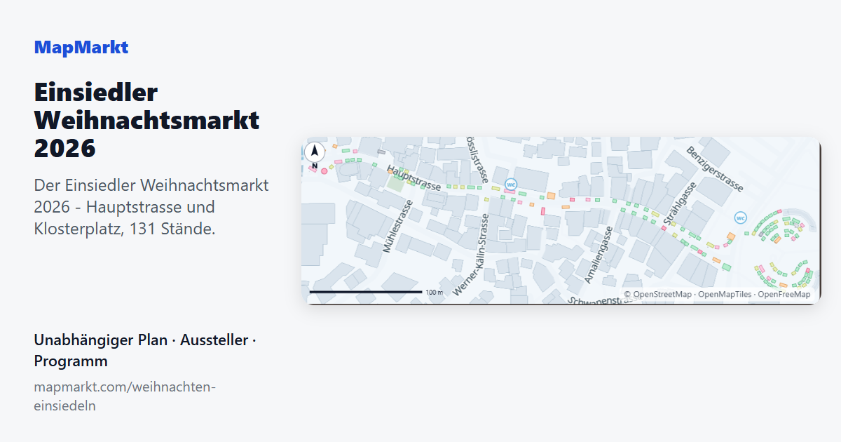 Einsiedler Weihnachtsmarkt 2026 – Hallenplan